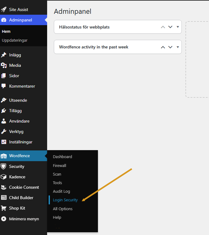 Wordfence login security
